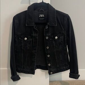 Zara Women's Dark Denim Jacket